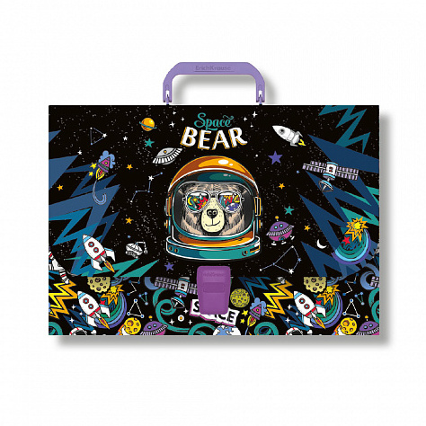 Портфель пластиковый А4 ErichKrause® Space Bear