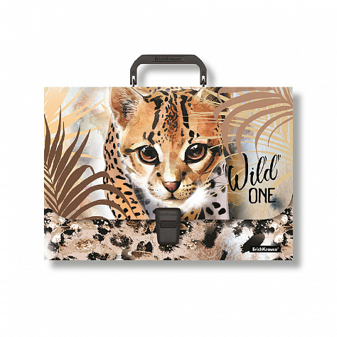 Портфель пластиковый ErichKrause® Wild Cat, A4 