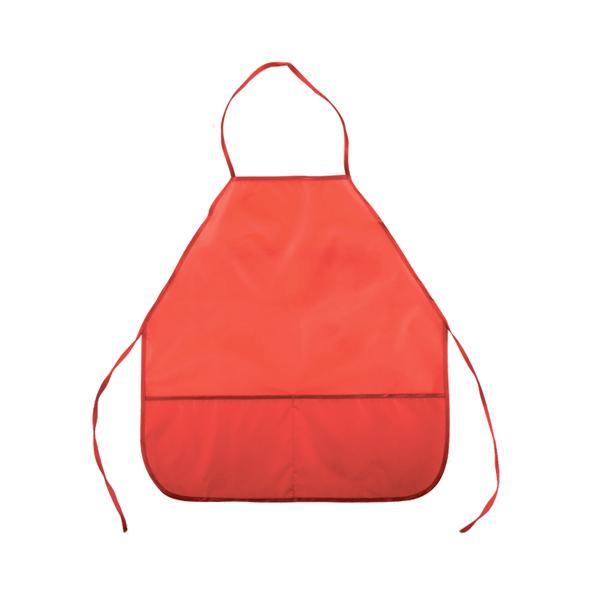 Фартук для труда 39*49 (S) 2 кармана "deVENTE" красный, водоотталкивающая ткань