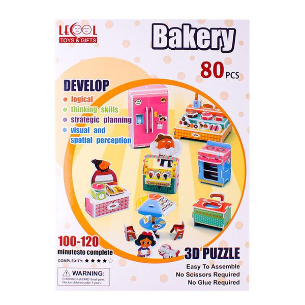 Пазл 3D "Bakery" LK-8866 (80 элементов)