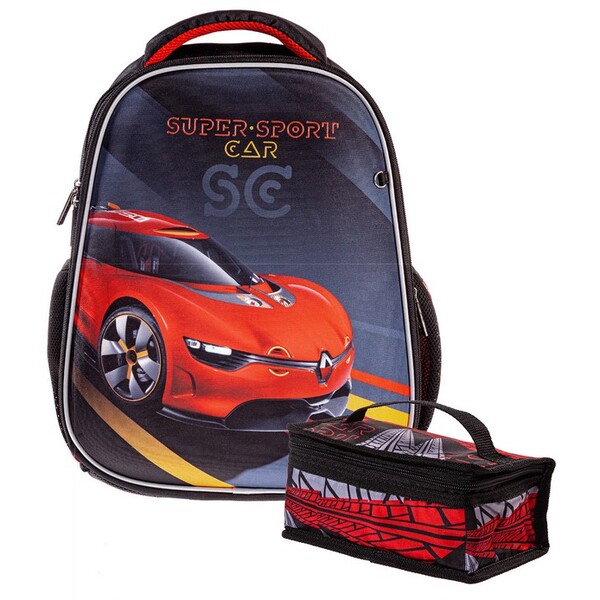 Рюкзак Hatber ERGONOMIC light -Super Sports Car- 38Х29Х15см EVA материал нагрудная стяжка светоотраж