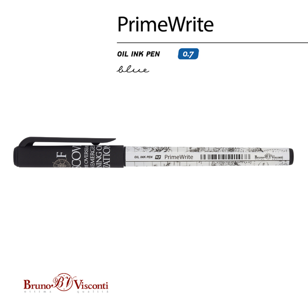 Ручка шариковая 0,7 мм "PrimeWrite. Эпоха открытий. Австралия" на масляной основе СИНЯЯ