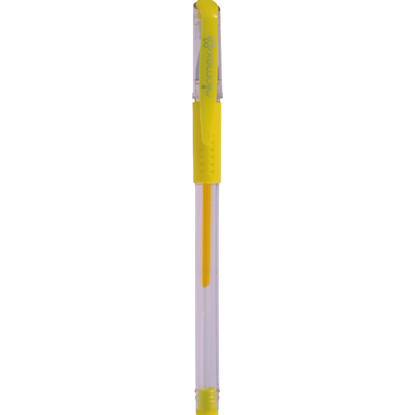Набор ручек гелевых 10 шт. "Attomex" d=0,5 мм, с держателем, прозрачный корпус, ассорти цветов