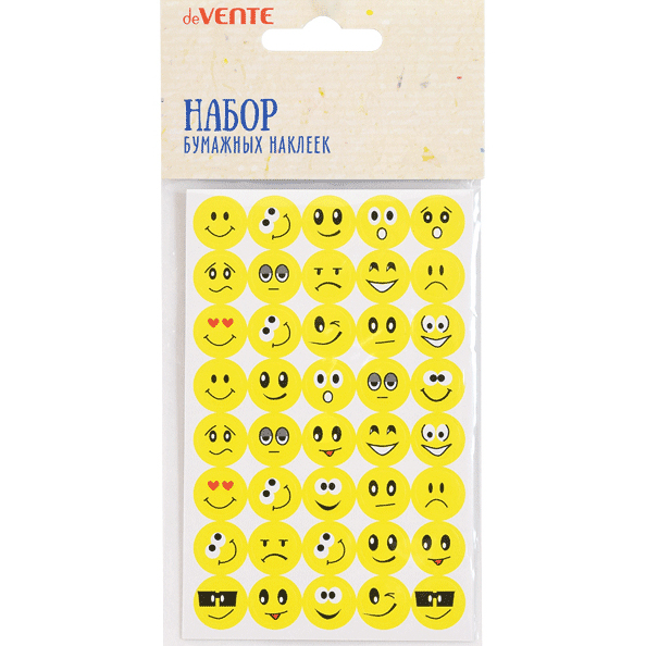 Набор наклеек "deVENTE. Emojie" 8 x 12,5 см, 5 листов в наборе, в пластиково