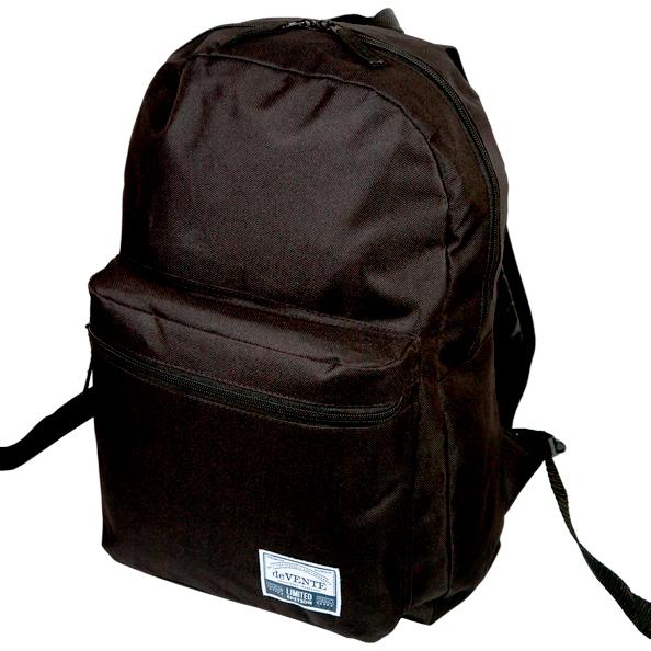 Рюкзак подростковый "deVENTE" 40x29x17 см, 1 отделение на молнии, 1 передний карман, черный