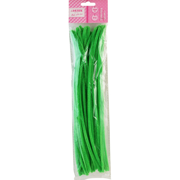 Проволока пушистая Шенил "deVENTE" 0,6x30 см, 30 шт, цвет зеленый, в пластиковом паке