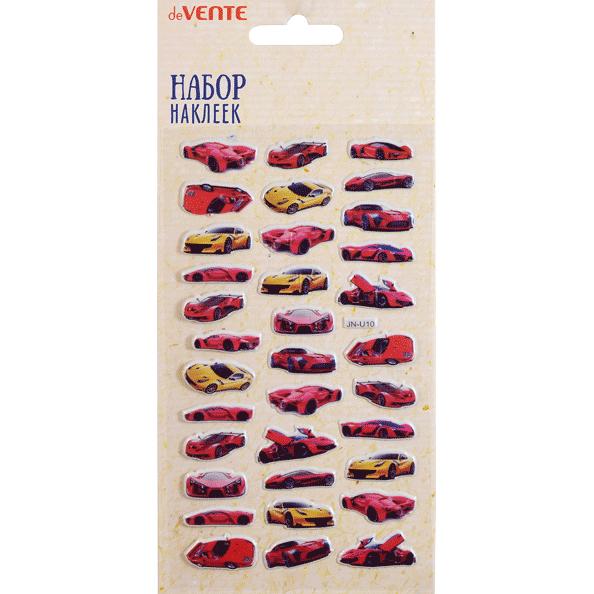 Набор наклеек для творчества "deVENTE. Super cars" 16 x 9 см, в пластиковом пакете с блистерным подв