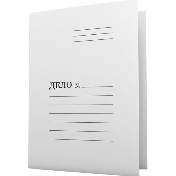 Скоросшиватель 400г/м2 "Attomex" A4 картонный немелованный белый 