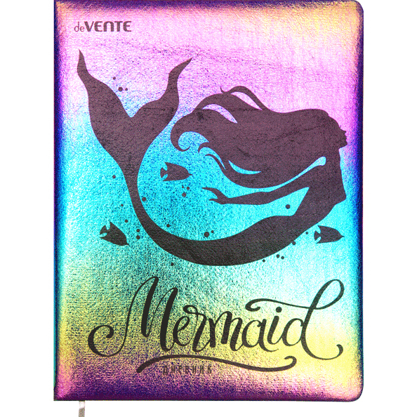 Дневник 1-11 кл. "deVENTE. Mermaid" из искусственной кожи с поролоном, шелкография