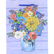 Пакет подарочный бум. "deVENTE. Bouquet" вертикальный, 26x32x10 см, с блестками, асс.
