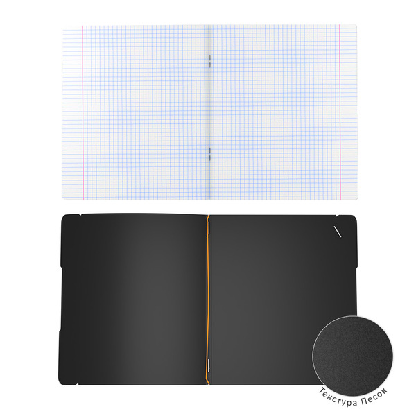 Тетрадь А5+ 48 л. кл. в съемной пласт. обл. ErichKrause® FolderBook Accent, оранжевый