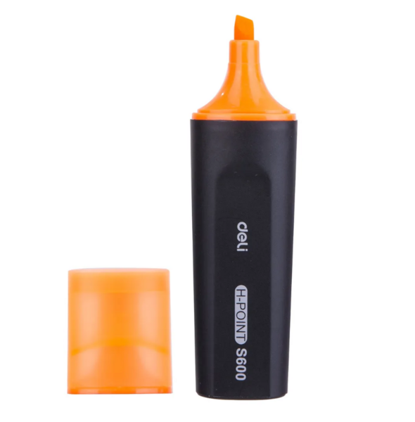Маркер-текстовыделитель 1-5 мм Deli скошенный нак. оранжевый 