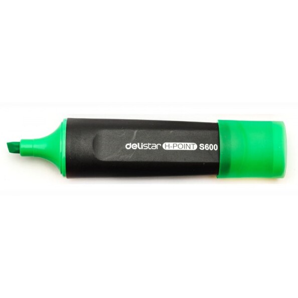 Маркер-текстовыделитель 1-5 мм Deli скошенный нак. зеленый