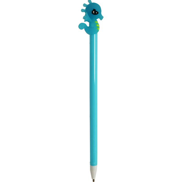Ручка шарик. подарочная 0,7 мм "deVENTE. Sea Horse" с декор. элем. в форме морского конька, синяя