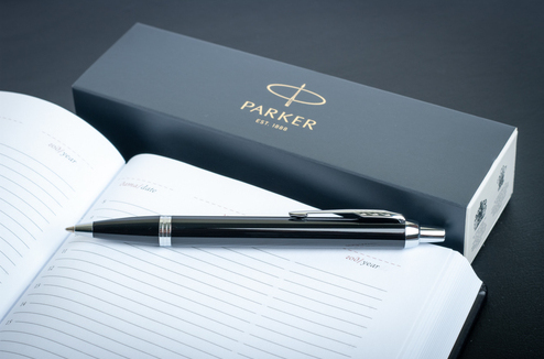 Ручка шариковая "Parker IM Matte Black CT" линия письма – средняя, цвет письма-синий