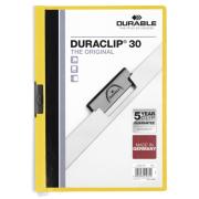 Папка с клипом А4 "DURACLIP Original 30" желтая