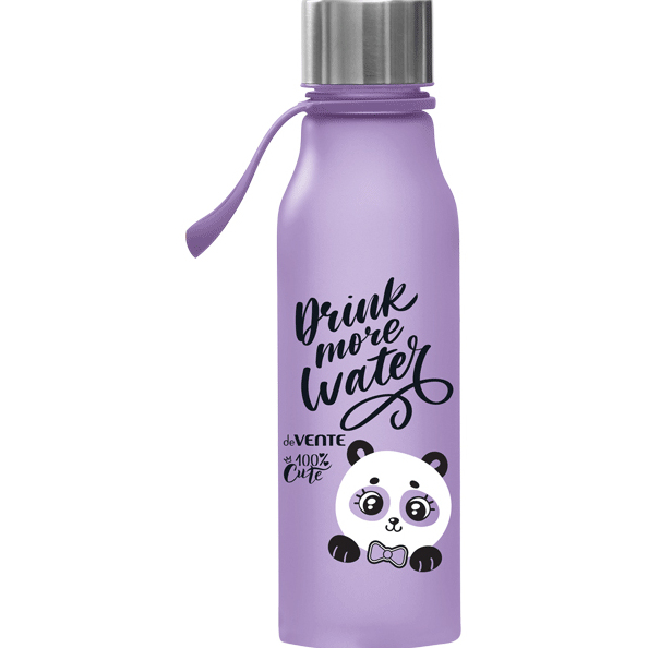 Бутылочка "deVENTE. 100% Cute. Panda" 600 мл, 23,4x6,6x6,6 см, пластиковая, сиреневая