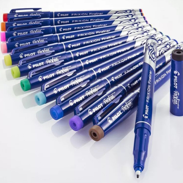 Ручка капиллярная стираемая 0,45 мм Pilot Frixion Fineliner, синяя