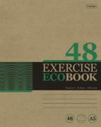 Тетрадь 48 л. лин. КРАФТ "Экобук 5 диз.в блоке скругл.углы 