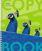 Тетрадь 80 л. кл. на гребне "Спой, птичка" "ECO"  4 диз.в блоке 