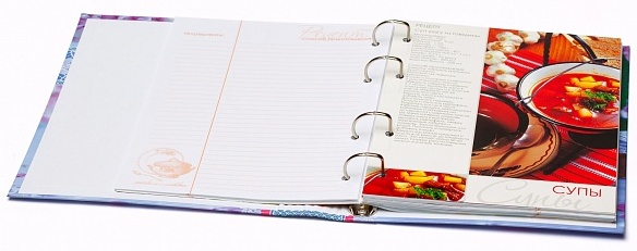 Книга для записи кулинар. рецептов А5 80 л. на кольцах "Sweet Cat" тв. обложка  "Premium" 