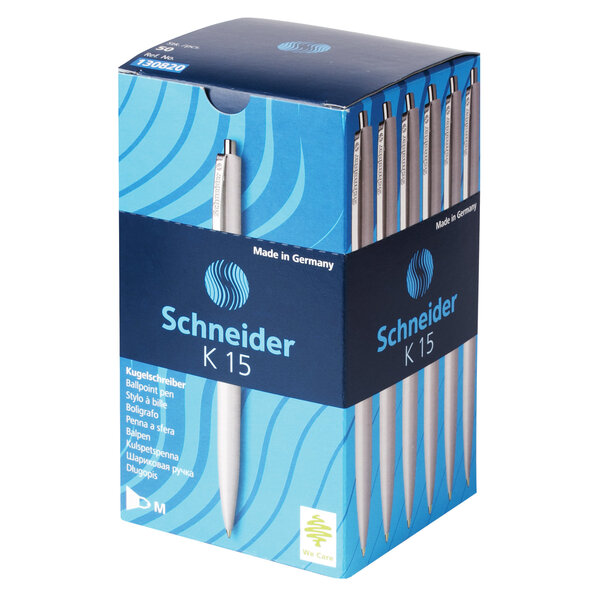 Ручка шариковая автомат. 1,0 мм Schneider "K15" синяя, корпус пастель ассорти