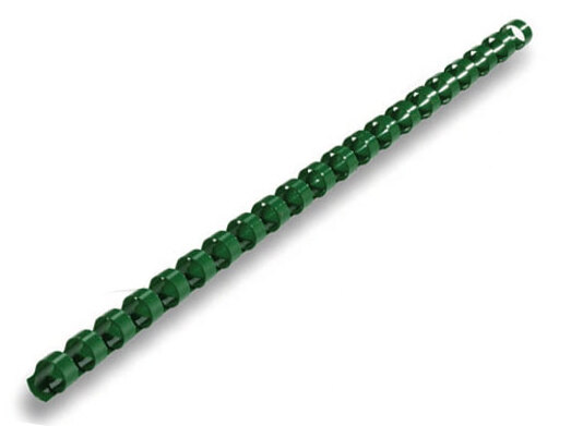 Пружина пластиковая 32 мм, кольцо,зеленая, 50 шт