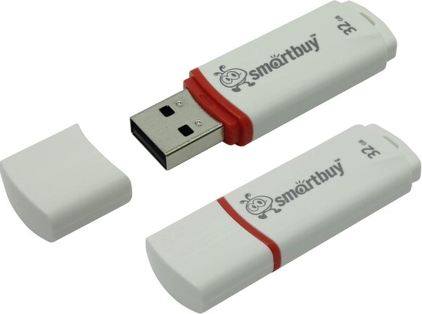 USB Флэш-драйв 32ГБ Smart Buy Crown White