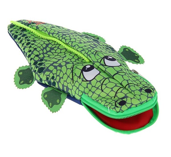 Крокодил-пенал, зеленый цвет