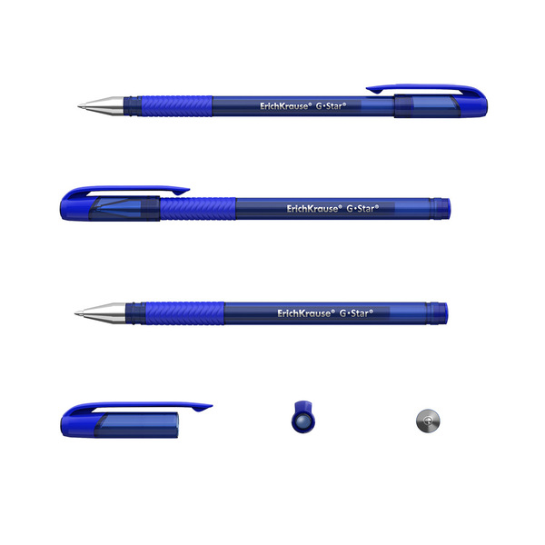 Ручка гелевая 0,5 мм ErichKrause® G-Star®, цвет чернил синий