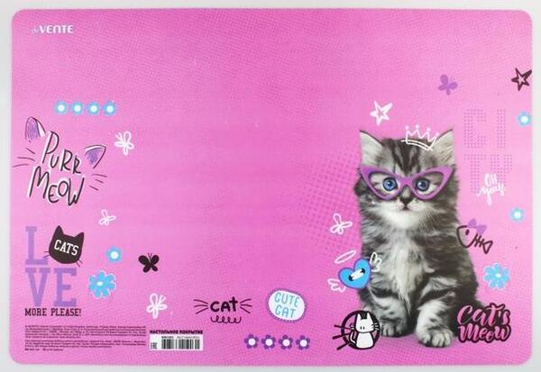 Накладка на стол "deVENTE. Purr Meow" 43x29 см, пластиковая 500 мкм, с цветным рисунком