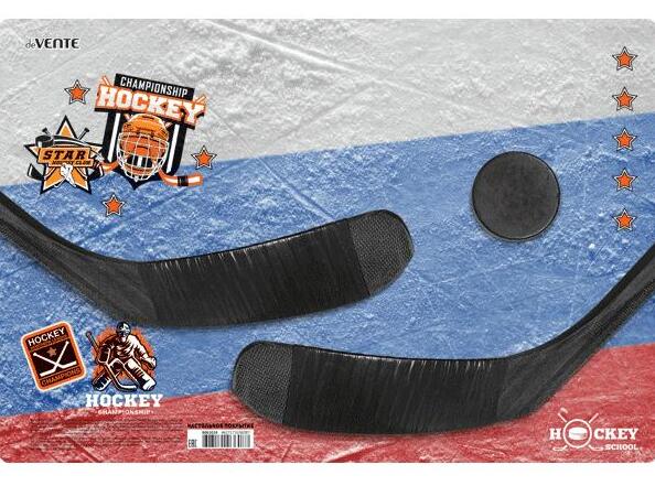 Накладка на стол "deVENTE. Hockey Championship" 43x29 см, пластиковая 500 мкм, с цветным рисунком