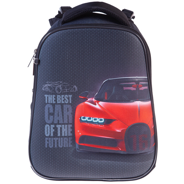 Рюкзак Hatber ERGONOMIC light -Best car- 38Х29Х15 EVA материал 3D эффект нагрудная стяжка светоотра
