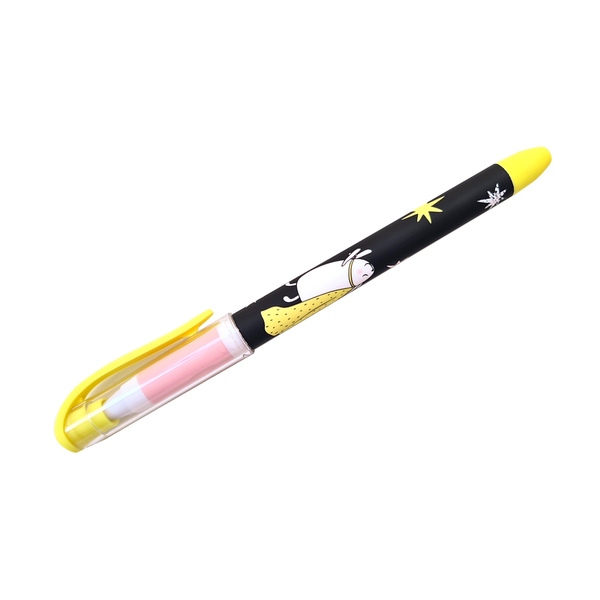 Ручка гелевая 0,5 мм Be Smart, "Bunny", желтый цвет чернил синий.