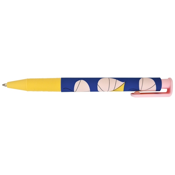 Ручка шариковая 0,7 мм Be Smart, "Simple", желтый, автоматическая цвет чернил синий. 