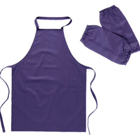 Накидка для труда с нарукавниками 50*70 (L) 3 кармана "deVENTE" фиолетовый водоотталкивающая ткань