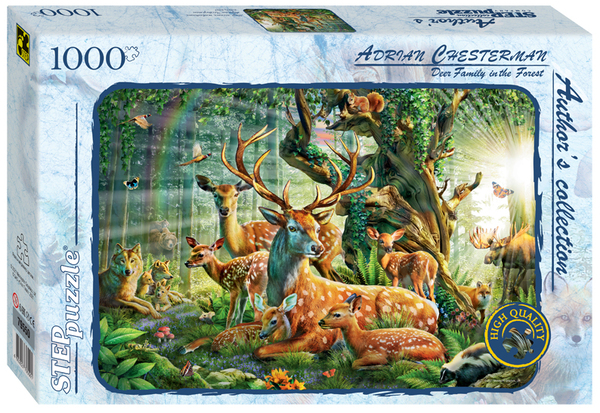 Пазлы 1000 эл. "Мир лесных животных" (Авторская коллекция)