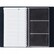 Алфавитная книга с рубкой на гребне с файлами для визиток (черный) ПВХ 130х190мм