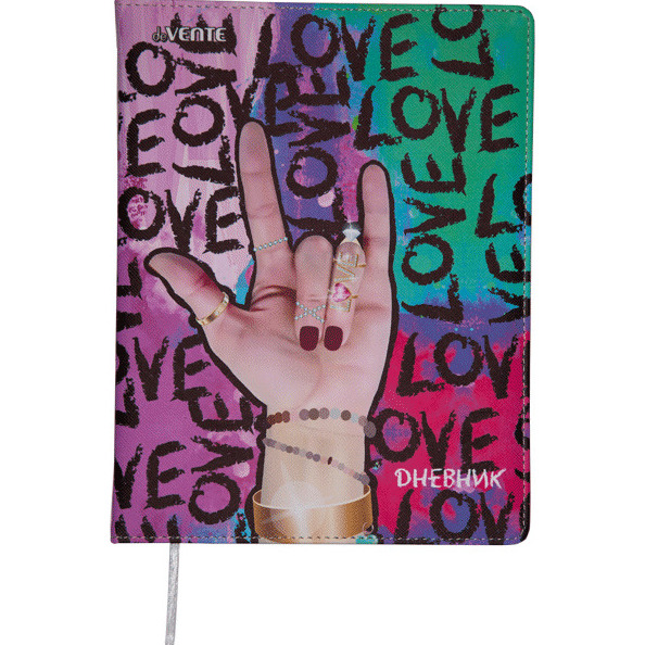 Дневник 1-11 кл. "deVENTE. Love" тв. обложка из искусственной кожи с поролоном, цветная печать, отст