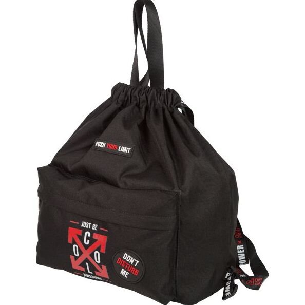Сумка-рюкзак "deVENTE. Just Be Cool" 39x32x19 см, вес 250 г, плотный полиэстер с аппликацией из кауч