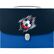 Портфель 12 отд. "deVENTE. Football" А4 на замке, пластиковый 800 мкм, непрозрачный синий