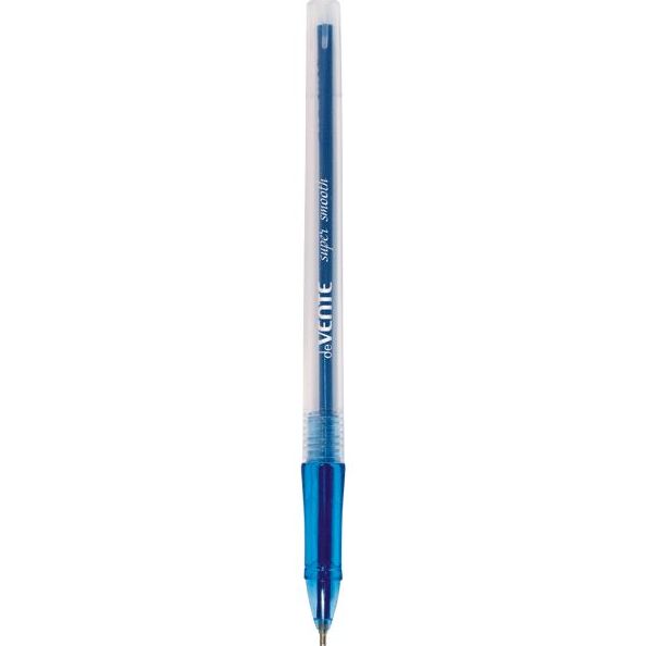 Ручка шариковая 0,7 мм "deVENTE" ультра гладкое письмо, чернила на масляной основе, СИНЯЯ