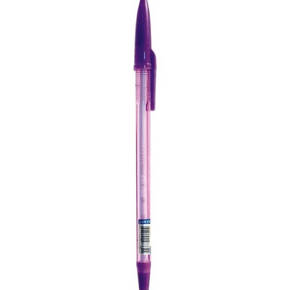 Ручка шариковая 0,5 мм "deVENTE" аромат. синие чернила, полупрозр. флуор. корпус, с держателем