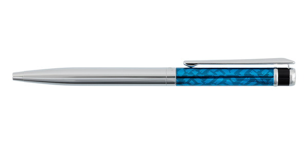 Ручка шариковая "Kinotti" "BELLISEN", метал. 1 мм .корп. синий/серебро,чернила синий