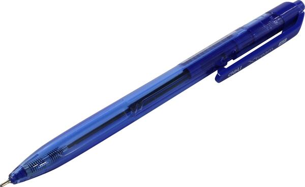 Ручка шариковая автомат 0,7 мм Deli X-tream, СИНЯЯ, линия 0.4мм