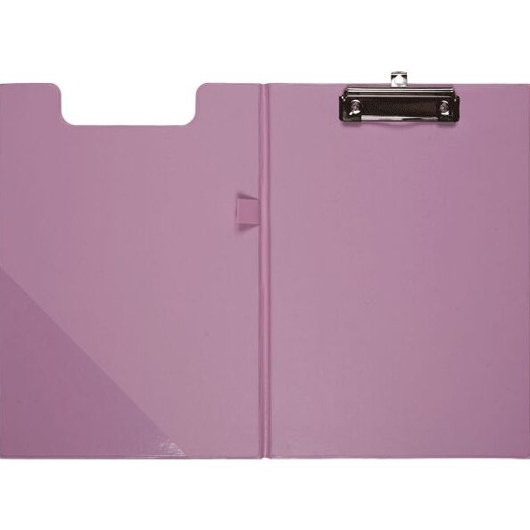 Папка-планшет с зажимом "deVENTE. Pastel" А4 с внутр. карман., толщина 2,5 мм, ПВХ 150 мкм розовая