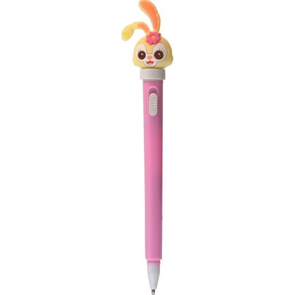 Ручка шарик. подарочная 0,7 мм "deVENTE. Honey Bunny" с LED-подсвет. декор. в форме головы зайки, 