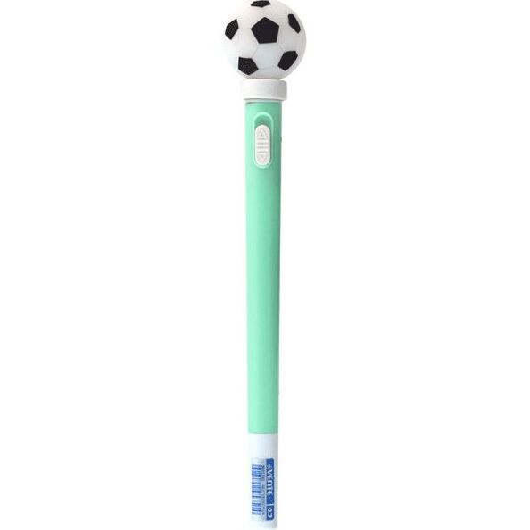 Ручка шарик. подарочная 0,7 мм "deVENTE. Balls"с LED-подсвет. декор. в форме футбол. и баскет. меча,