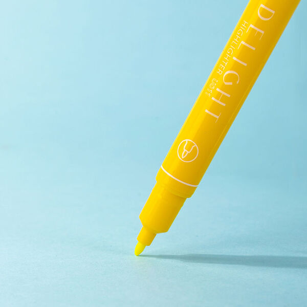 Маркер-текстовыделитель 1-4 мм Deli двойной пиш. наконечник желтый