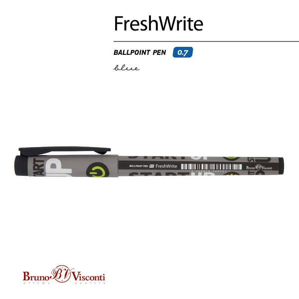 Ручка шариковая 0,7 мм "FreshWrite. Start-Up" СИНЯЯ